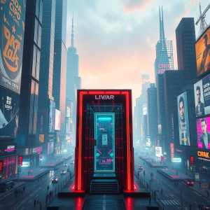 Teleportation booth in futuristic city.jpg
