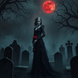 Beautiful Gothic lady in the cemetery.jpg