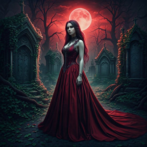 Beautiful Gothic lady in the cemetery - 2.jpg