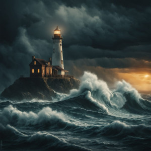 Lighthouse on a tiny island over giant waves - 18.jpg