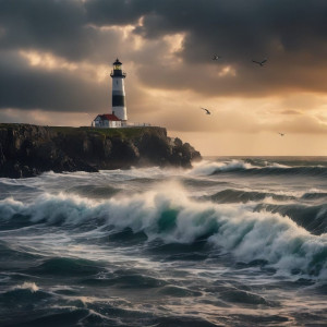 Lighthouse on a tiny island over giant waves - 25.jpg