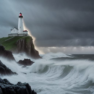 Lighthouse on a tiny island over giant waves - 28.jpg