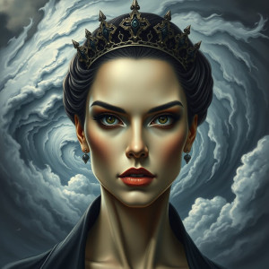 Face of the Goddess of Destruction in the sky over vicious hurricane.jpg