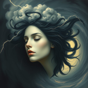 Face of the Goddess of Disaster in the sky over vicious hurricane.jpg