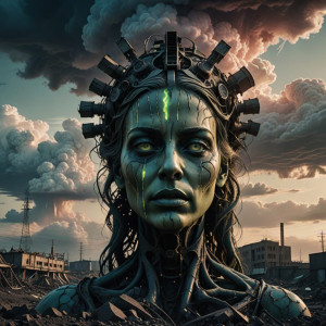 Face of the Goddess of Disaster in the sky over nuclear wasteland.jpg