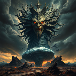 Face of the God of Disaster in the sky over vicious tornado.jpg