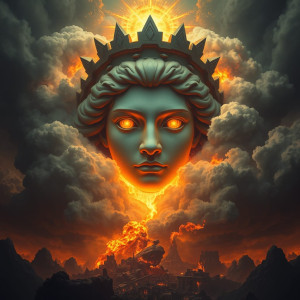 Face of the Goddess of Disaster in the sky over vicious bloodbath.jpg