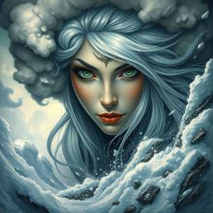 Face of the Goddess of Disaster in the sky over vicious snowstorm.jpg