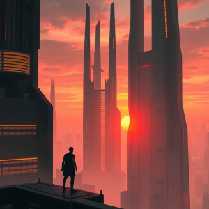 Bloody sunset in futuristic city.jpg