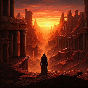 Bloody sunset in ancient city - 2.jpg