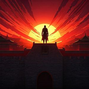 Bloody sunset in forbidden city.jpg