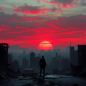 Bloody sunset in apocalyptic city - 1.jpg