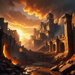 Cloud of fire over ancient city - 5.jpg