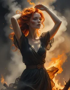 Redhead witch burning.webp