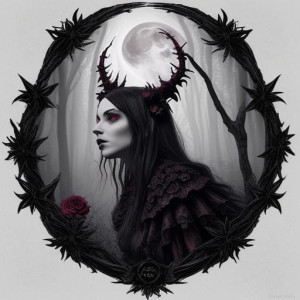 Black witch with the rose.jpg