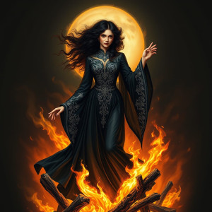 Beautiful witch on the bonfire at the stake.jpg
