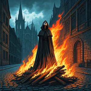 Woman burning at the stake in medieval city - 1.jpg