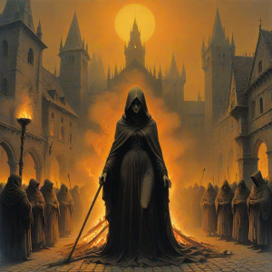 Woman burning at the stake in medieval city - 2.jpg