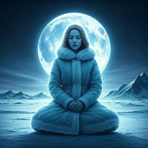 Frozen woman in the Arctic under blue moon.jpg