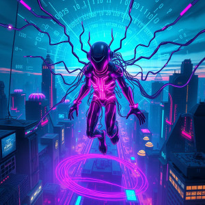 Internet tulpa on information superhighway inside cyberspace.jpg