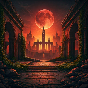 Apocalypse in ancient city under blood moon - 1.jpg