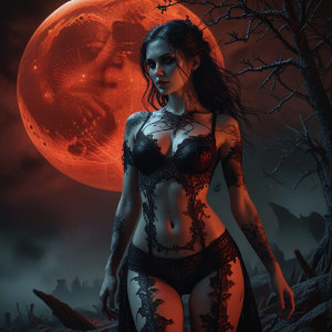 Beautiful demoness under full round blood moon - 3.jpg