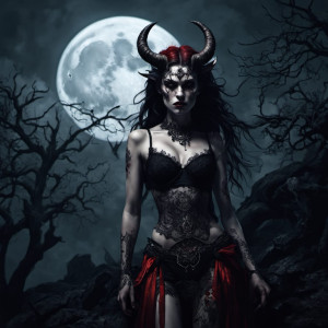 Beautiful demoness under full round blood moon - 10.jpg