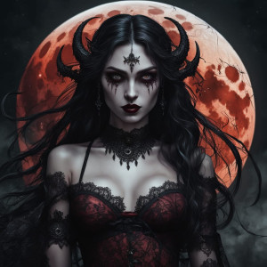Beautiful demoness under full round blood moon - 13.jpg