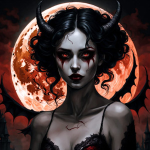 Beautiful demoness under full round blood moon - 14.jpg