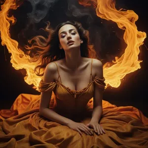 beautiful-woman-laying-on-a-burning-grid.webp