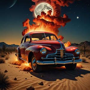 Vintage car explodes in Arizona.jpg