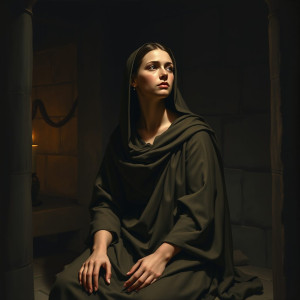 Female Christian martyr in Roman jail.jpg
