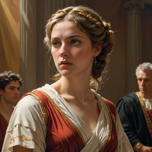 Female Christian martyr before Roman judge - 3.jpg