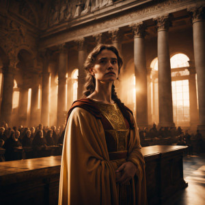 Female Christian martyr before Roman judge - 9.jpg