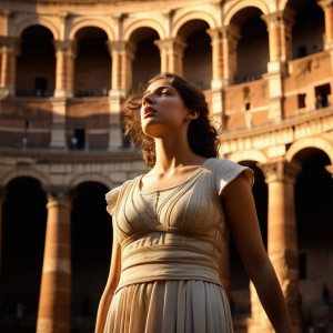 Female Christian martyr in Colosseum - 3.jpg