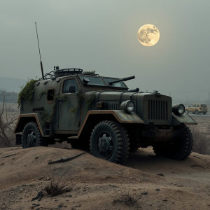 Vintage armoured car in apocalyptic landscape - 1.jpg