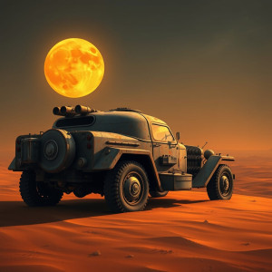 Vintage armoured car in the desert - 1.jpg