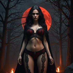 Beautiful sorceress in black lacy underwear - 9.jpg