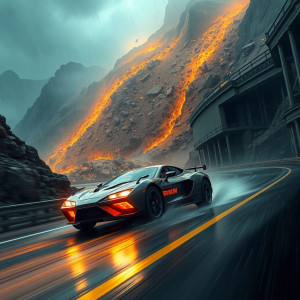 Cyberpunk armoured car driving into vicious landslide.jpg