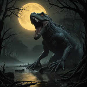 Giant demonic crocodile in toxic swamp.jpg