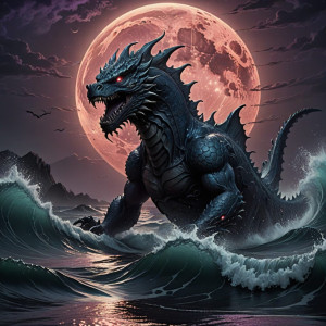 Sea monster under full round blood moon.jpg