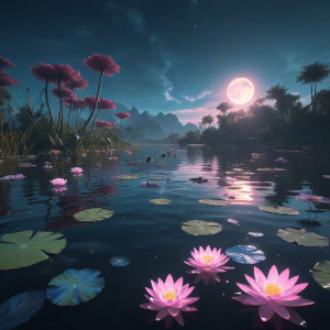 Beautiful lake under blue moon.jpg
