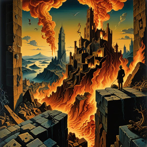 Fire in apocalyptic landscape.jpg