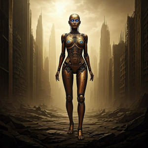 Mechanical woman in apocalyptic city - GIF.jpg