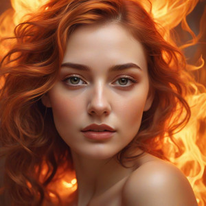 Face of a beautiful woman inside a fire.jpg