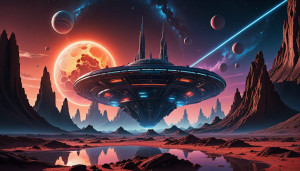 Alien spaceship on a distant planet in deep space.jpg