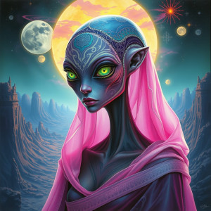 Female Alien Being with Glowing Emerald Eyes.jpg