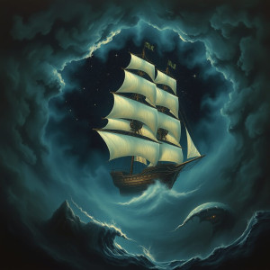 Vintage ship sailing into the abyss.jpg