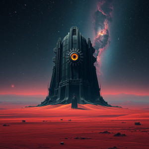 Cyclopic building on distant planet in deep space.jpg