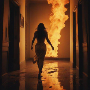 Beautiful woman in burning corridor - J9.jpg